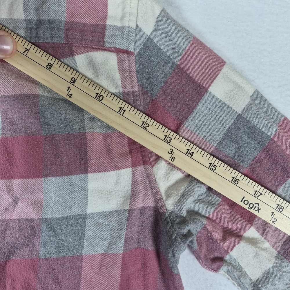 American Eagle Flannel Shirt Mens Large Long Sleeve Plaid "Super Soft" Granola - Picture 10 of 11